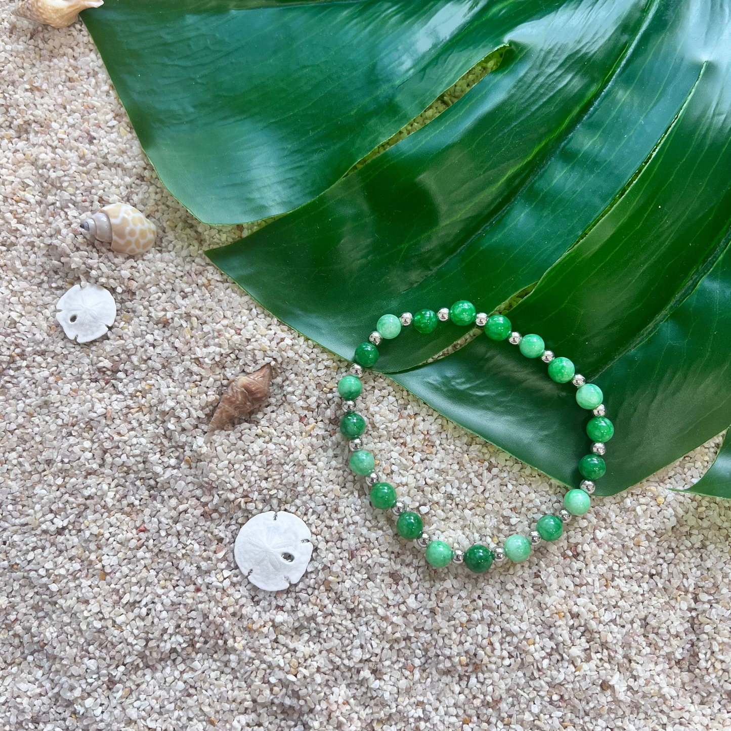 Lush Forest Green Jade Bracelet
