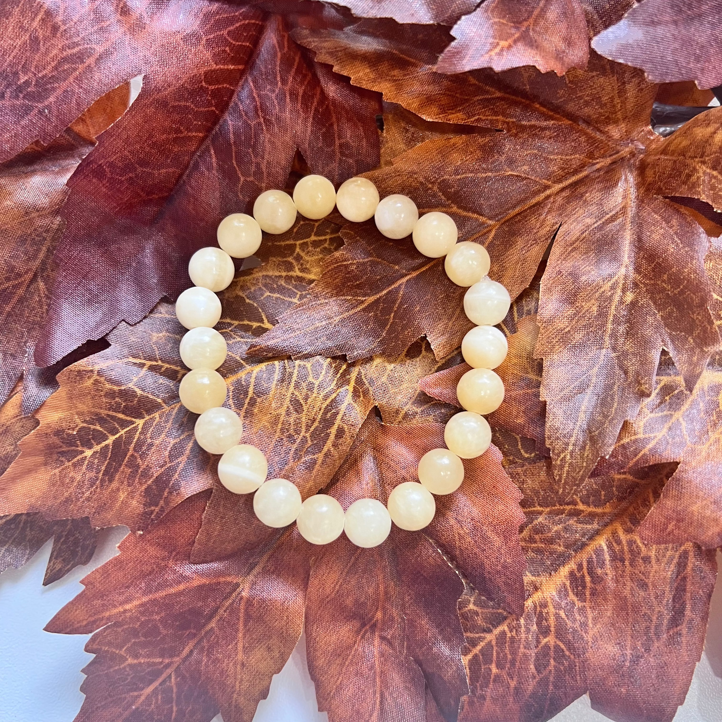 Creamy Vanilla Gemstone Bracelet