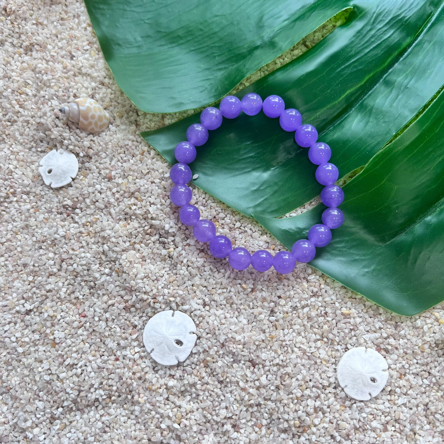 Royal Purple Jade Gemstone Bracelet