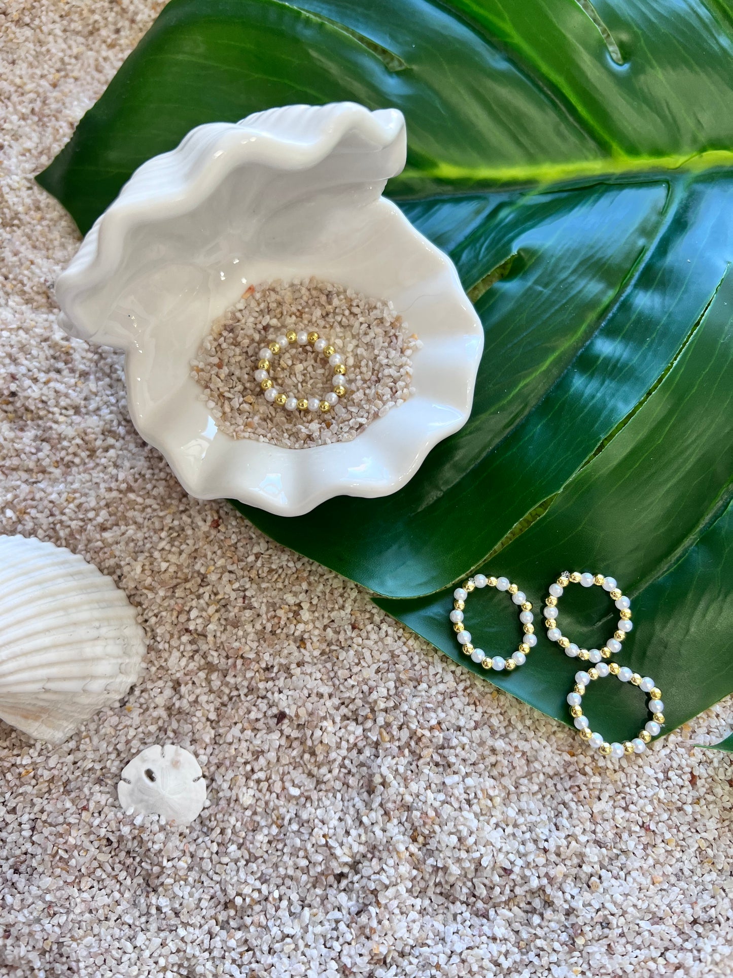 Golden Tide Pearl Ring