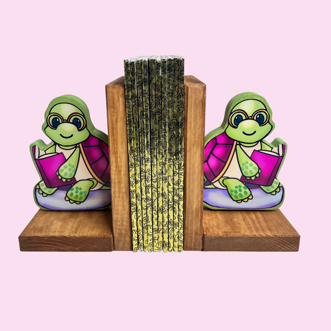 Gingerbread House Wooden Bookends