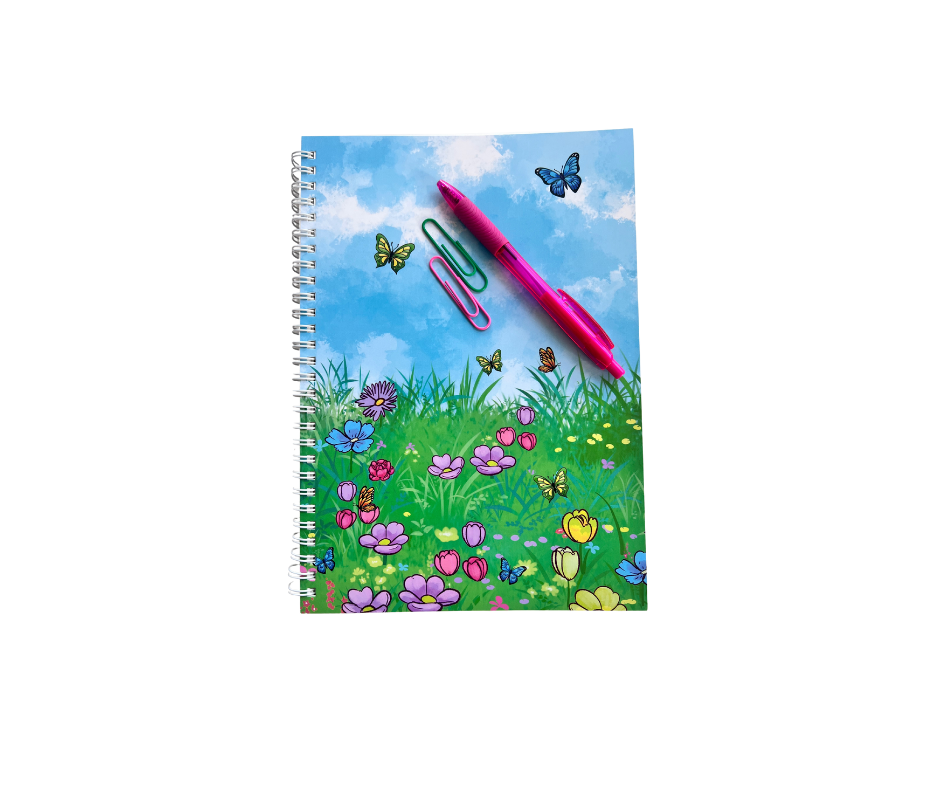 Butterfly Dreams Notebook – Blue Garden Edition