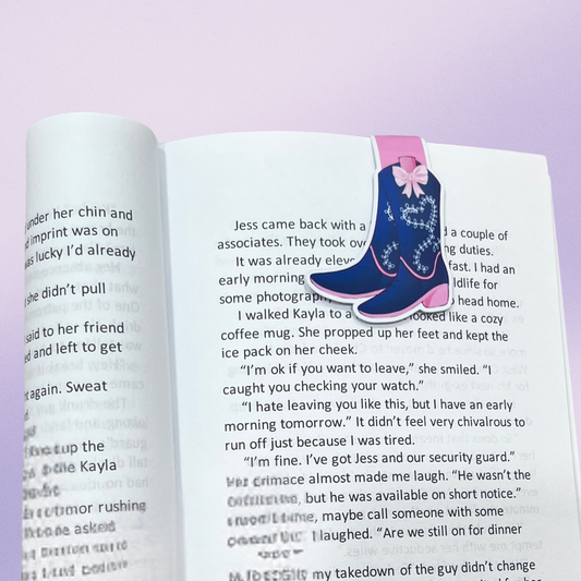 Midnight Rose Cowgirl Magnetic Bookmark