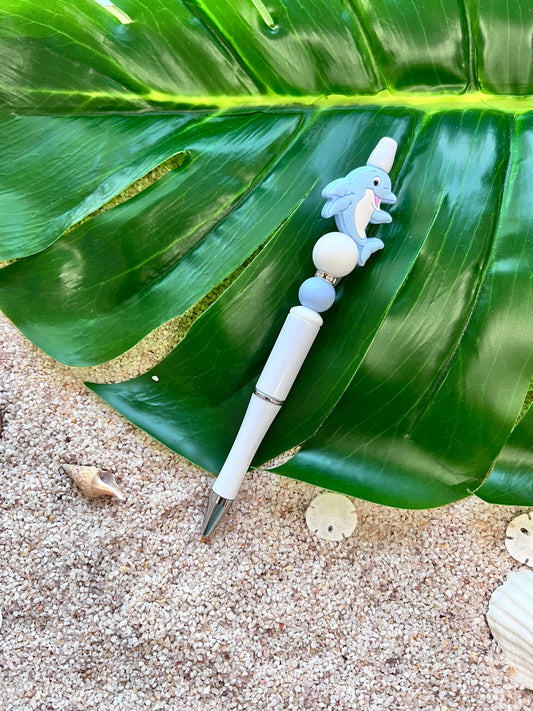 Blue Dolphin Ocean Charm Pen