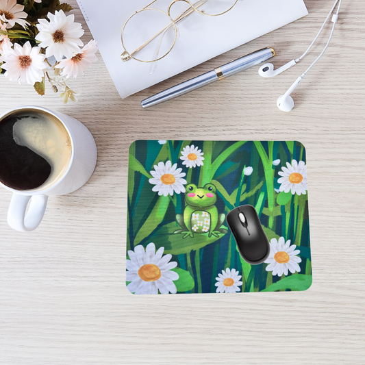 Frog and Daisy Mouse Pad