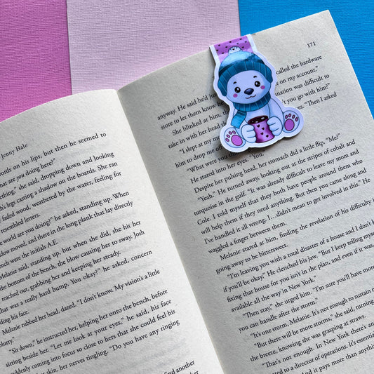 Cozy Bear Magnetic Bookmark