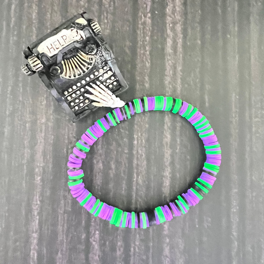 Spooky Vibes Heishi Bead Bracelet