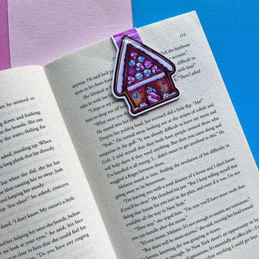 Gingerbread House Magnetic Bookmark