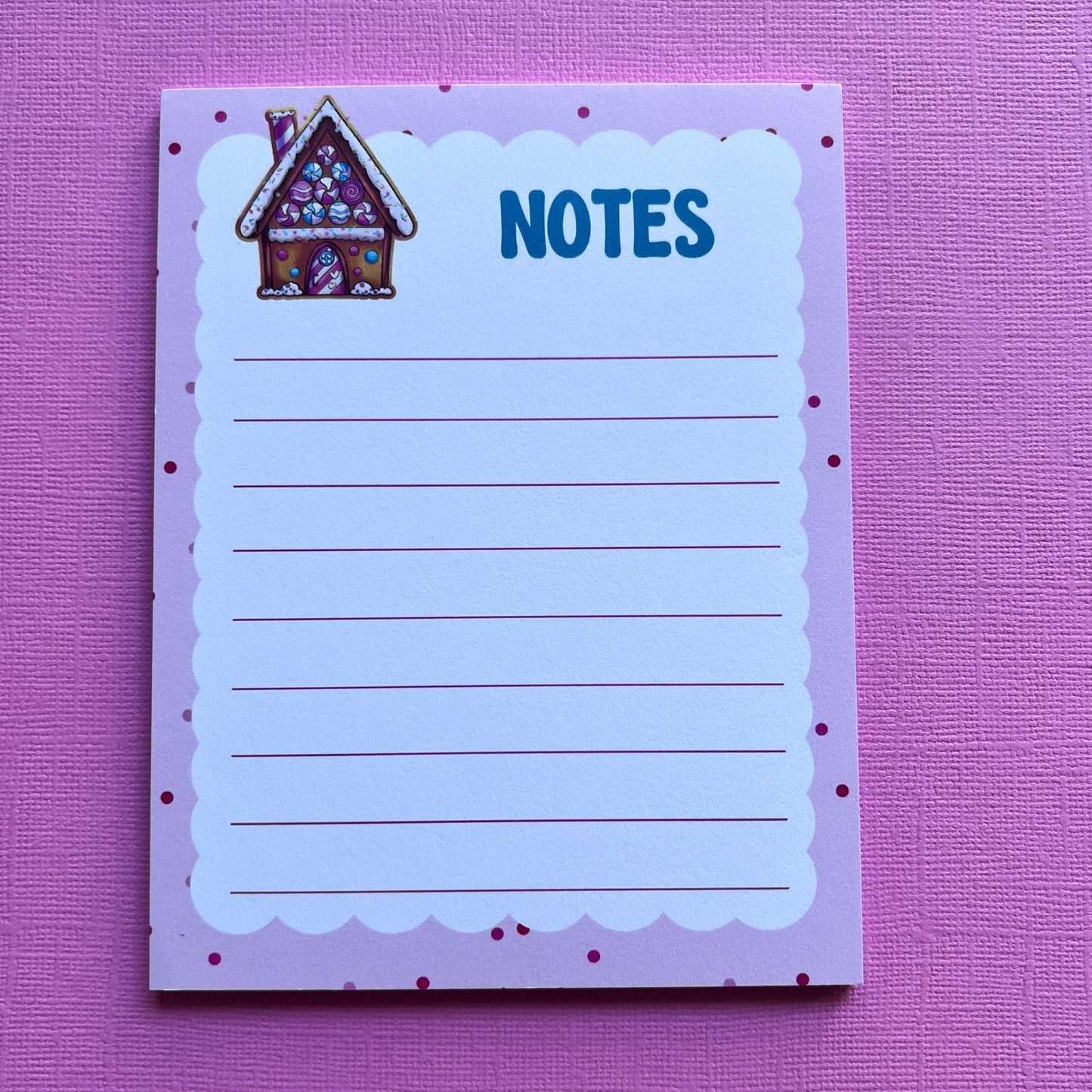 Gingerbread House Notepad