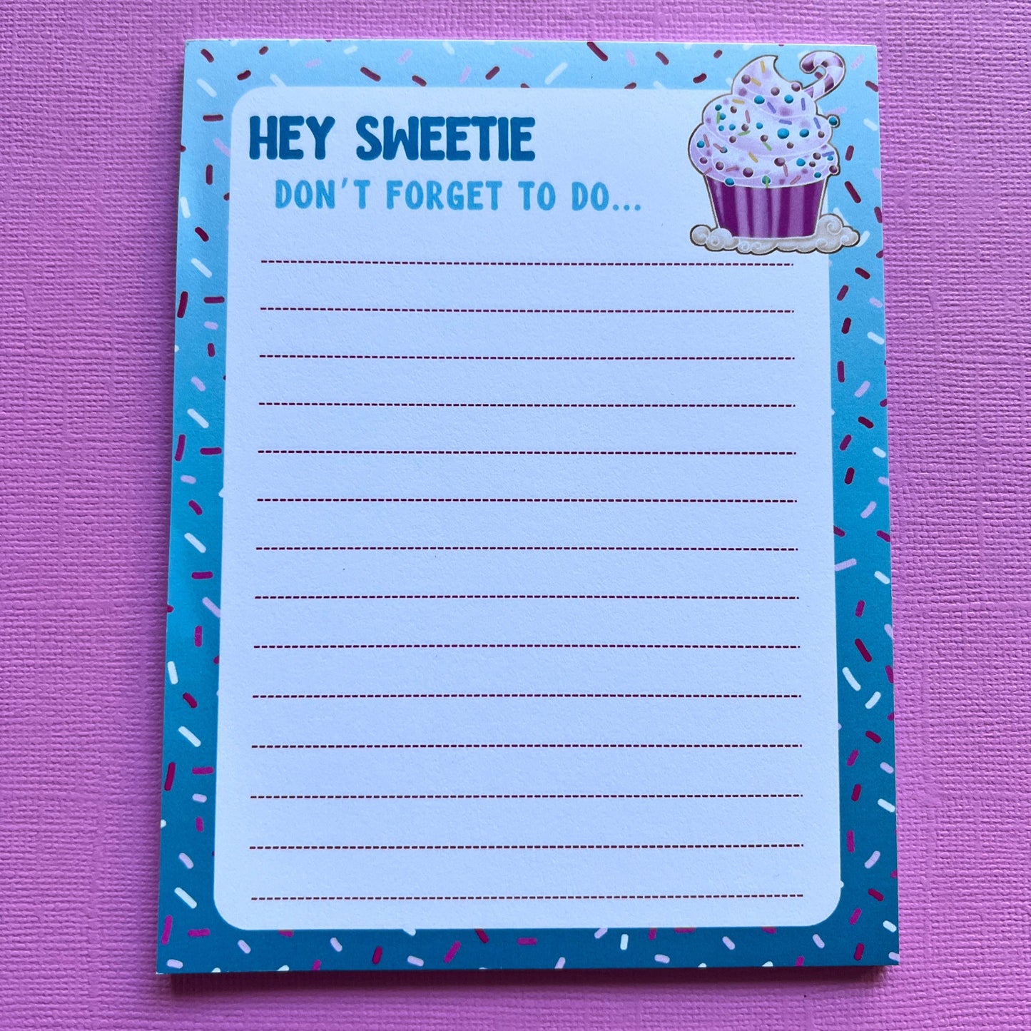 Holiday Cupcake Notepad