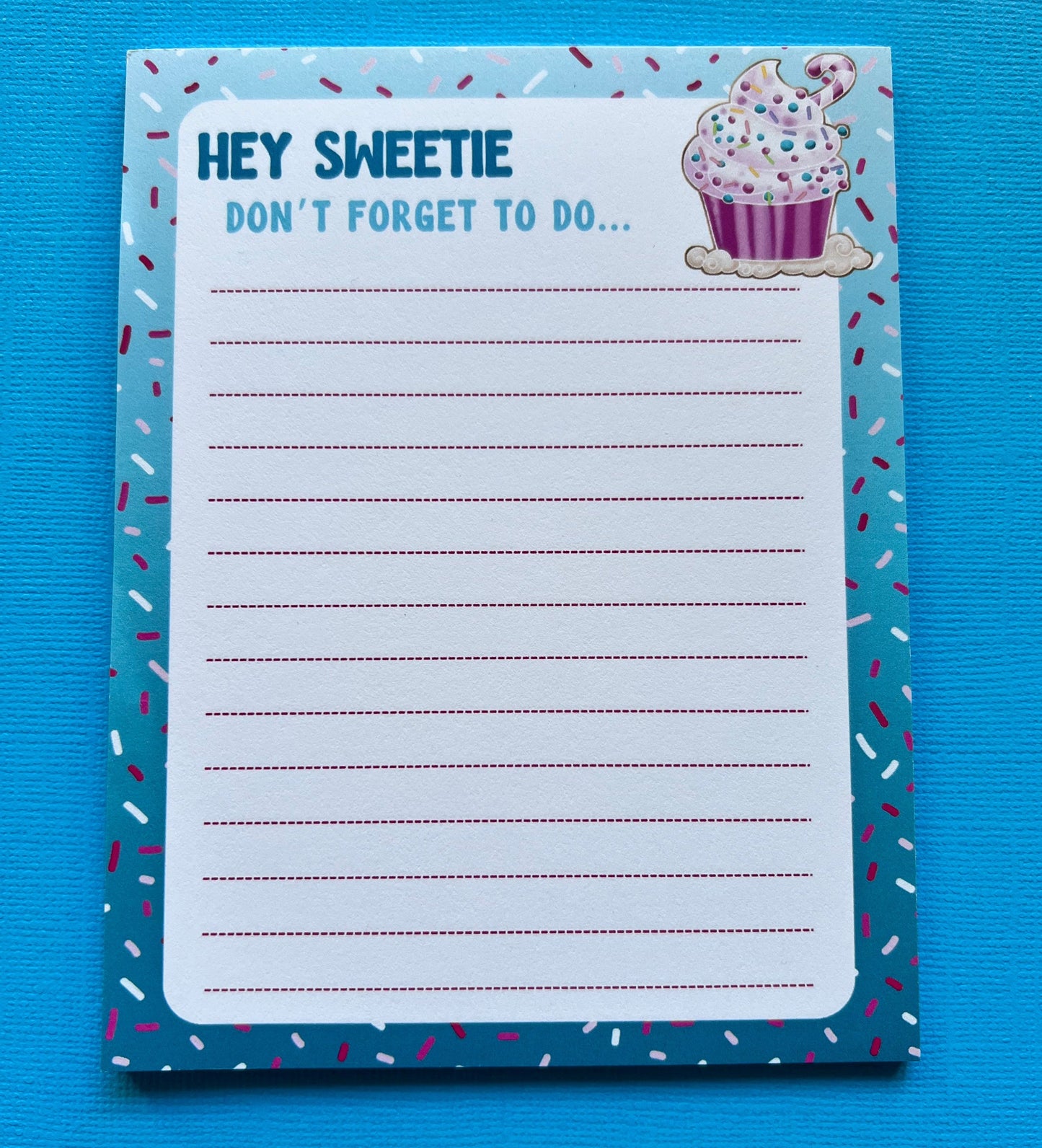 Holiday Cupcake Notepad