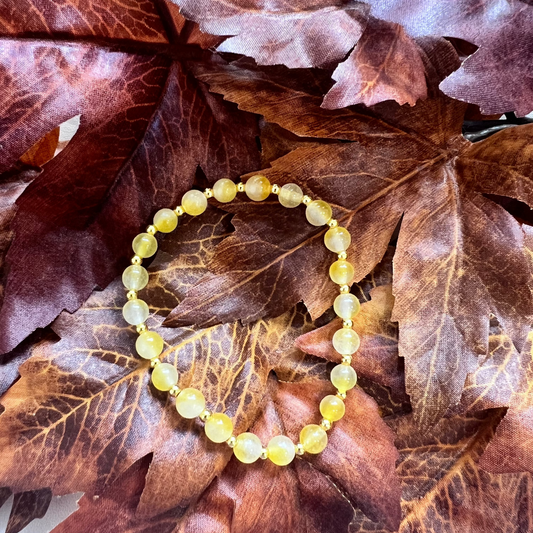 Golden Beaded Bracelet