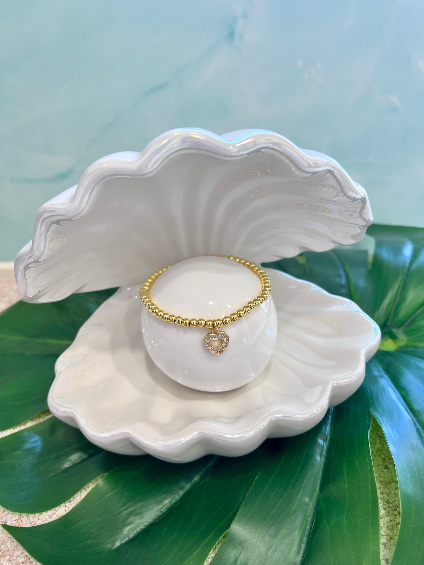 Golden Heart Glow Bracelet