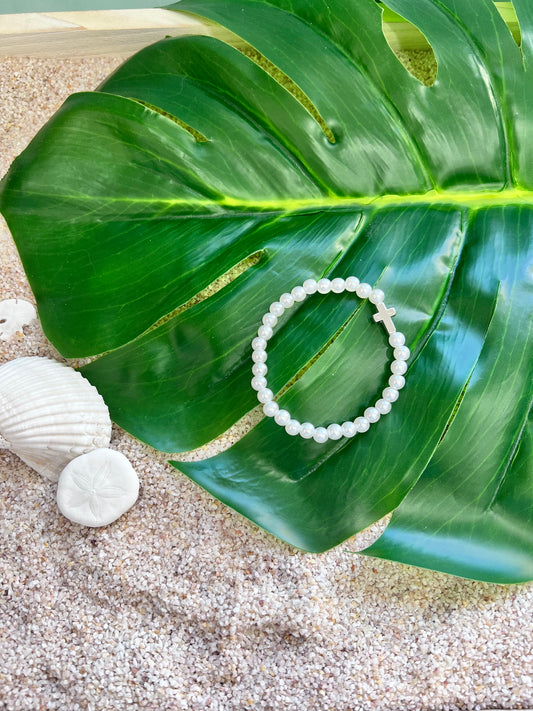 Seaside Grace Pearl Bracelet