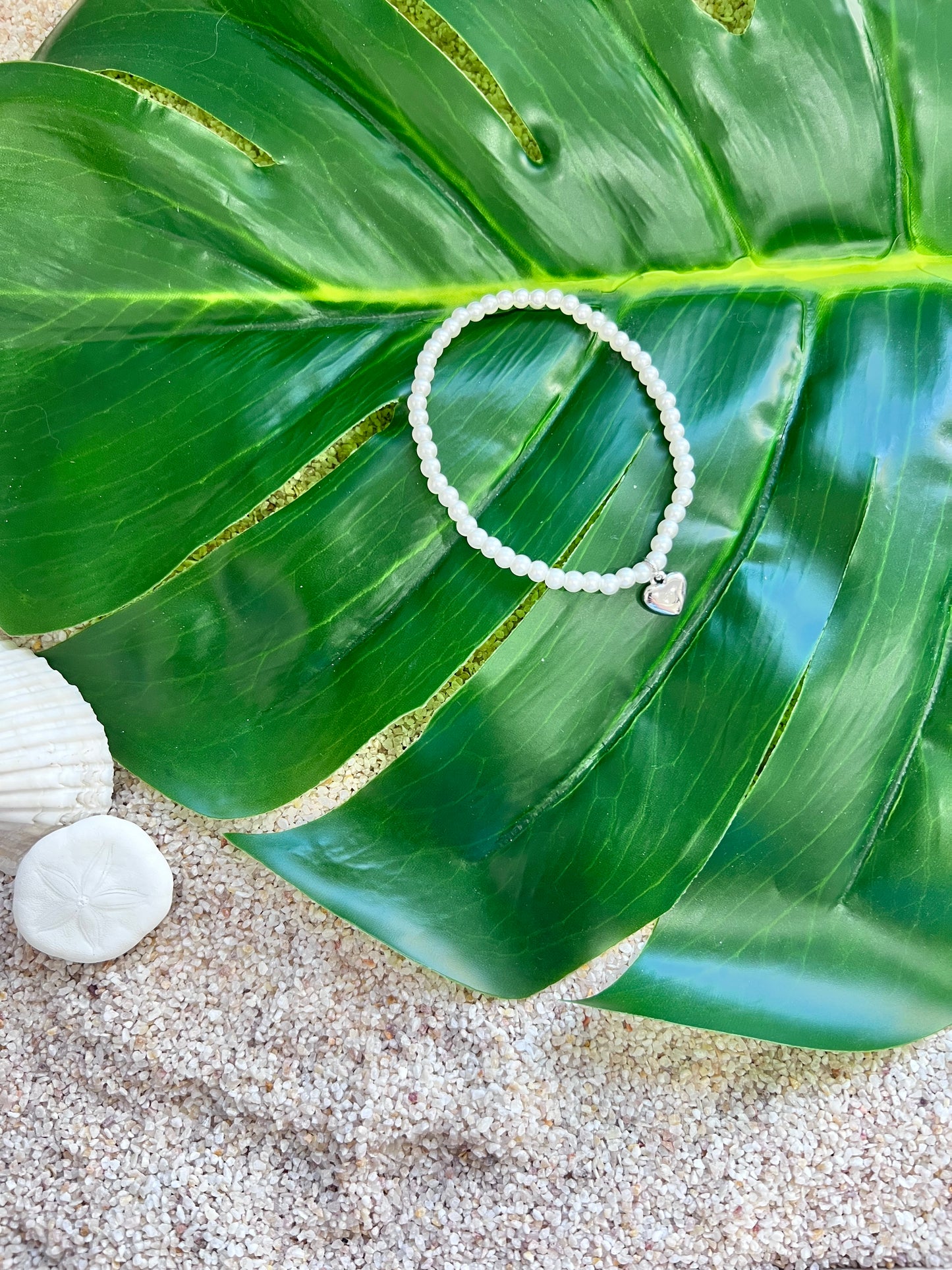 Ocean Heart Pearl Bracelet