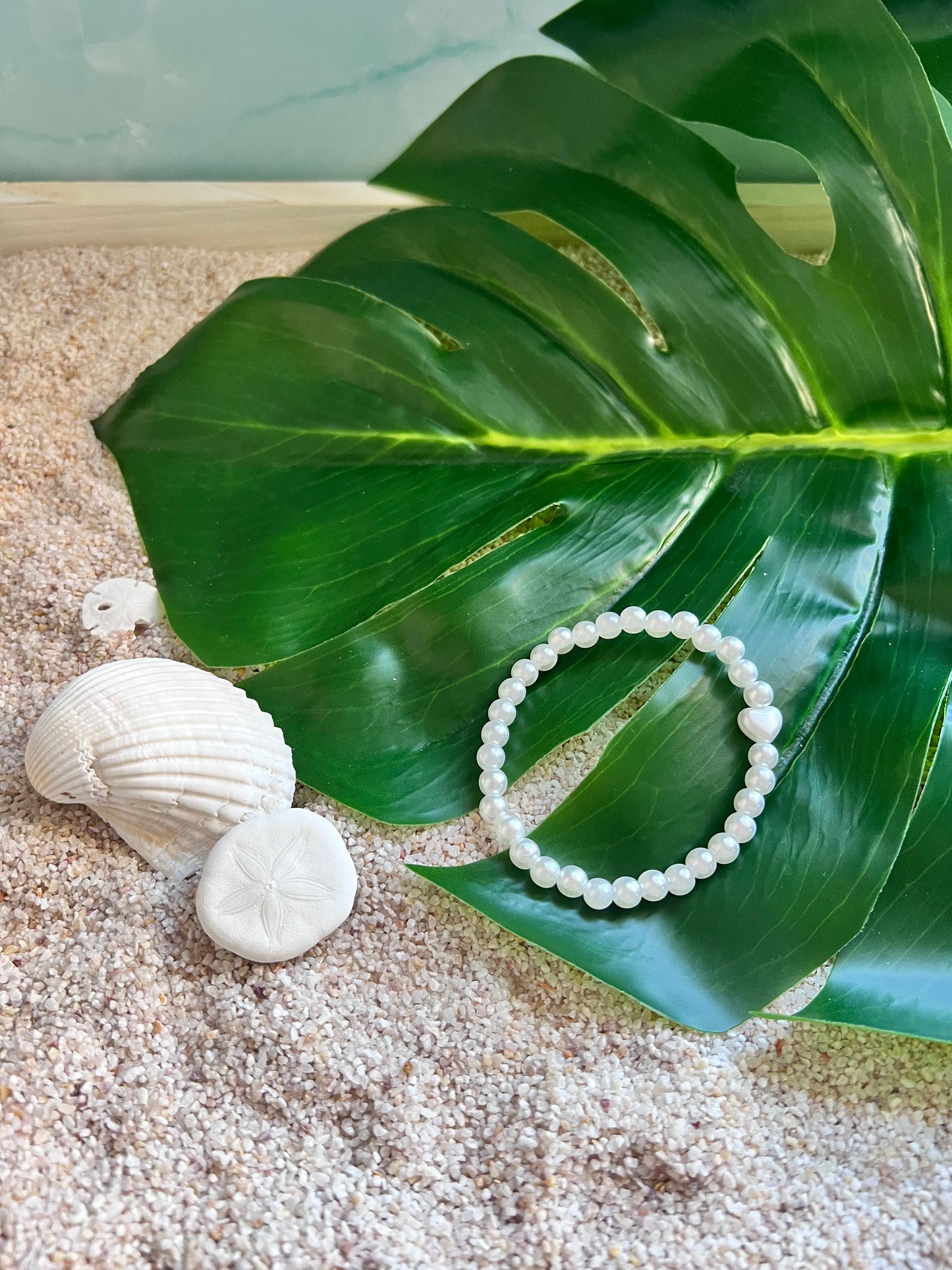 Luminous Tide Heart Charm Bracelet