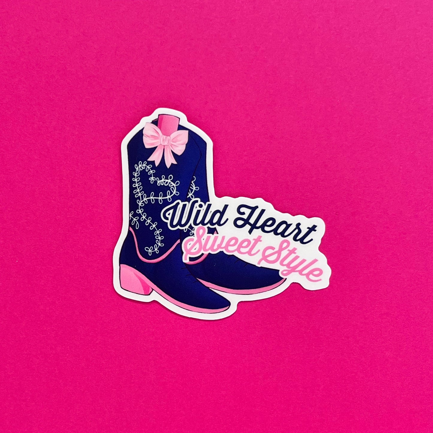 Western Rose Cowgirl Boots Sticker
