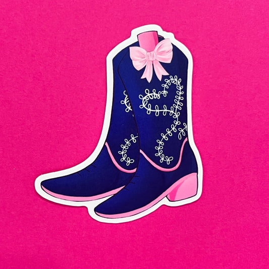Sweet & Wild Cowgirl Boots Sticker