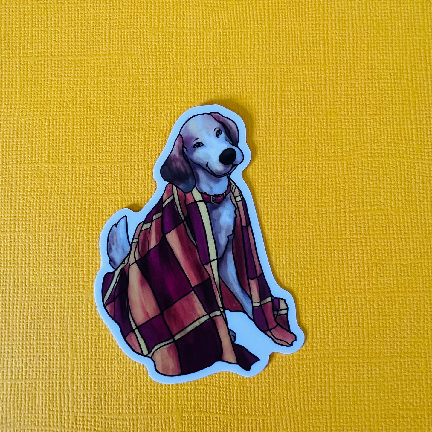 cozy puppy vibes sticker