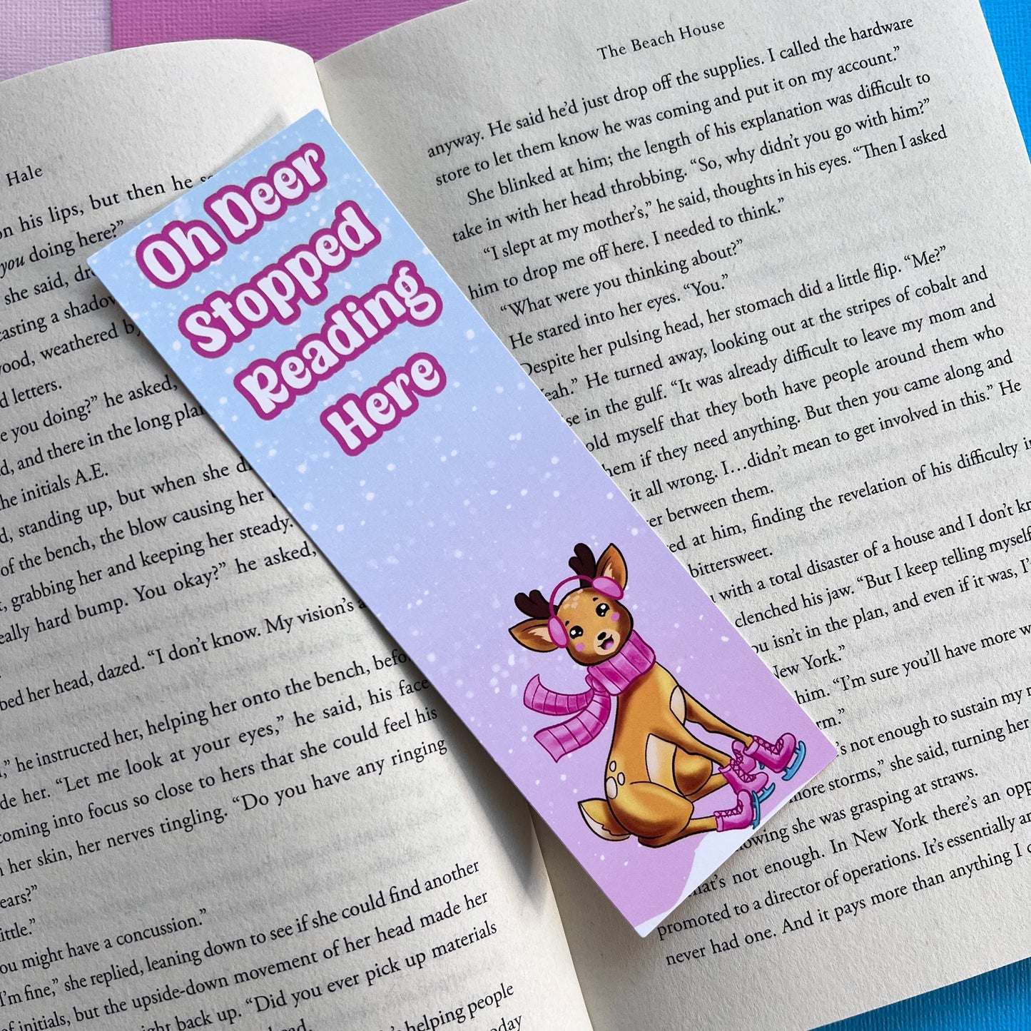 Deer on Skates Bookmark