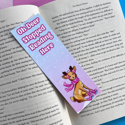 Deer on Skates Bookmark