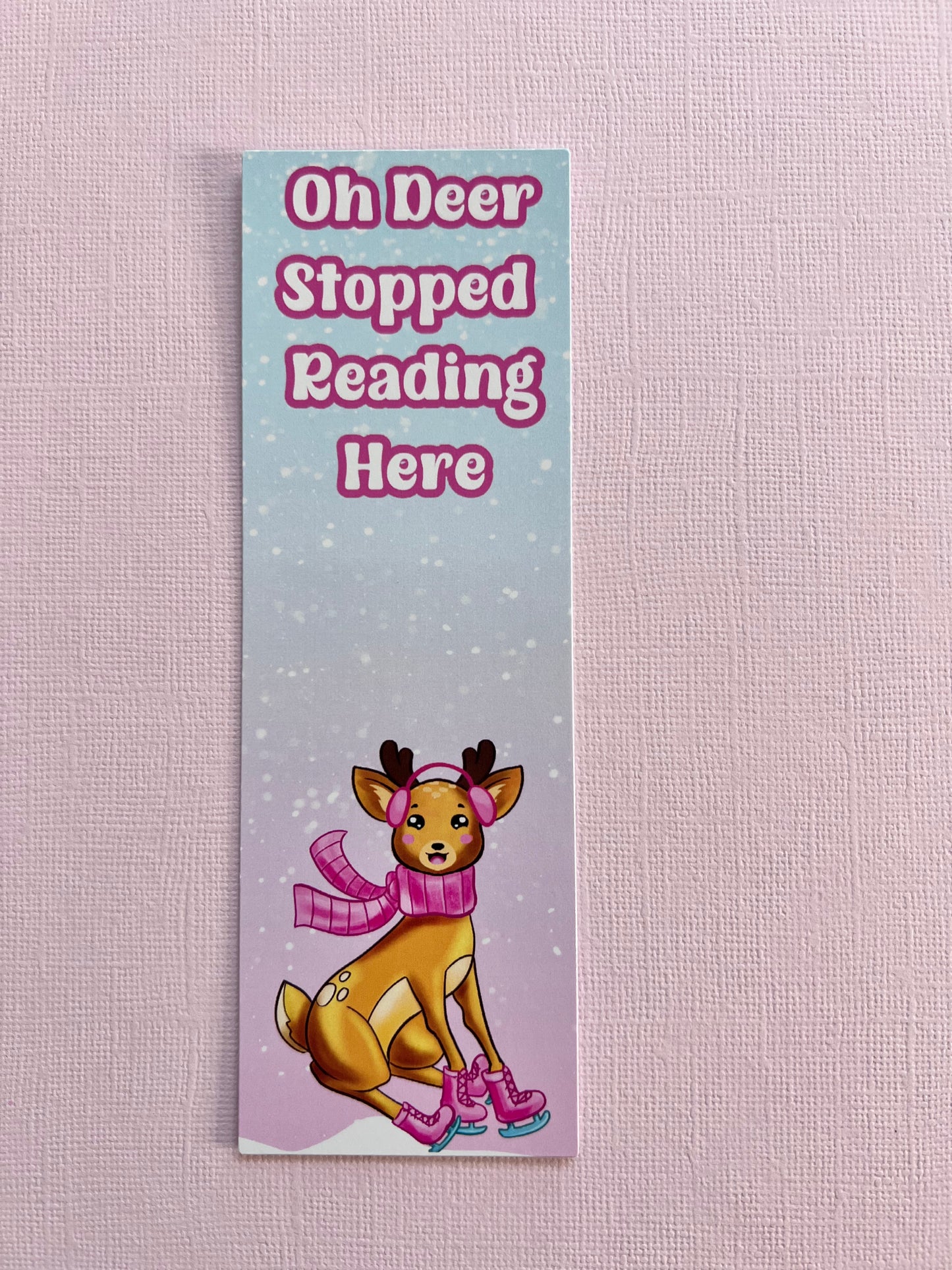 Deer on Skates Bookmark