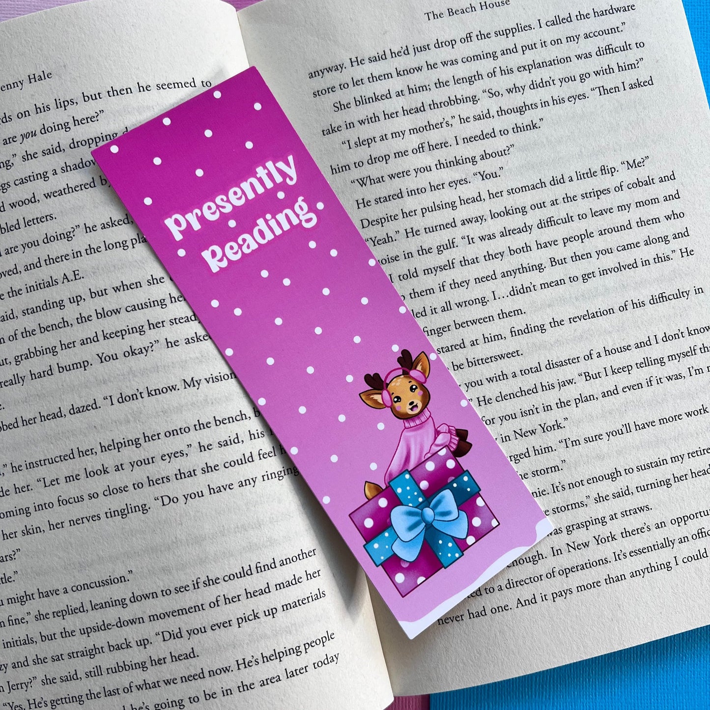 Tiff and The Gift Holiday Bookmark