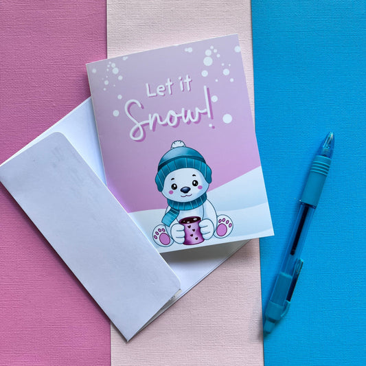 Snowy Bear Greeting Card