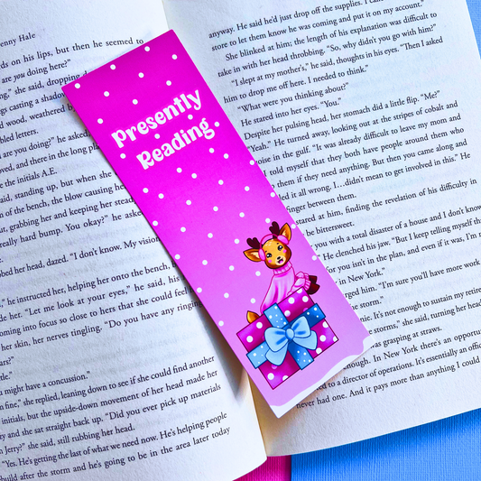 Tiff and The Gift Holiday Bookmark