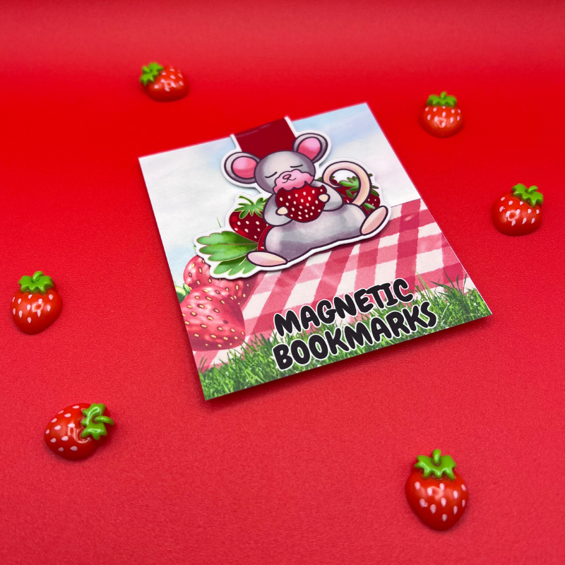 Berry the Mouse Magnetic Bookmark