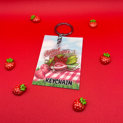 Sweet Summertime Clear Keychain