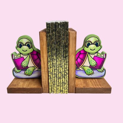 Gingerbread House Wooden Bookends