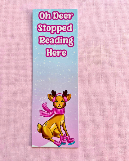 Deer on Skates Bookmark