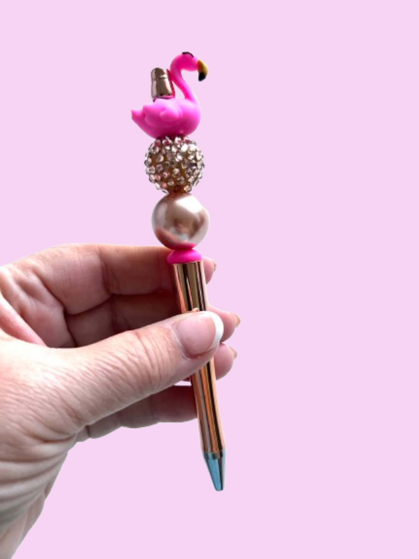 Pink Flamingo Charm Pen