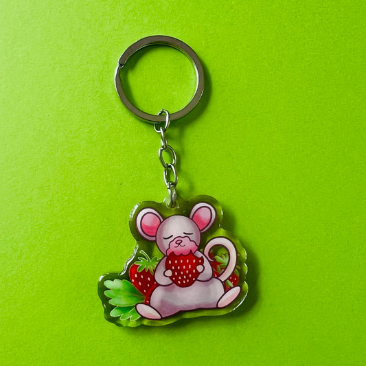 Sweet Berry the Mouse Keychain