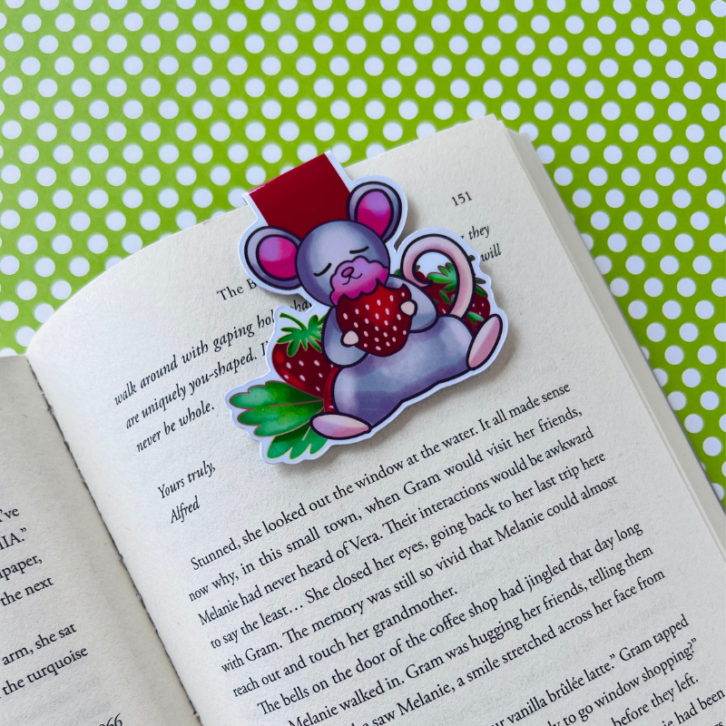 Berry the Mouse Magnetic Bookmark