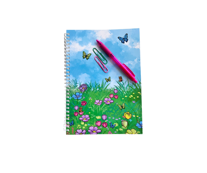 Butterfly Dreams Notebook – Blue Garden Edition