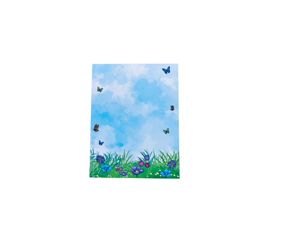 In the Garden Notepad – Butterfly & Floral Cover