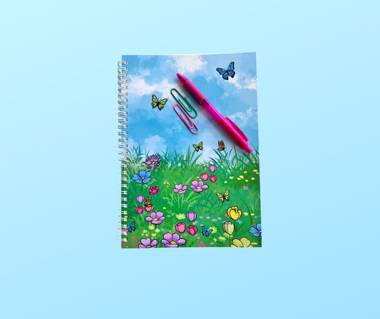 Butterfly Dreams Notebook – Blue Garden Edition