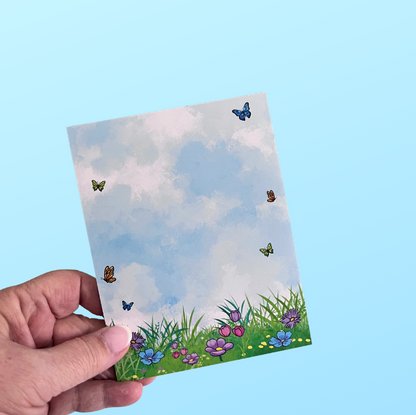 In the Garden Notepad – Butterfly & Floral Cover
