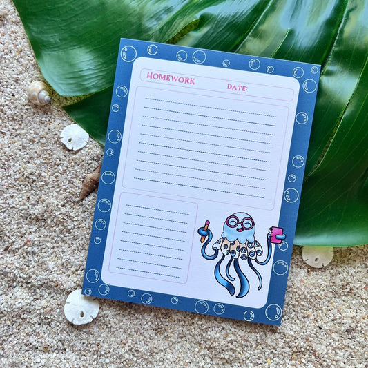 Jellyfish Homework Notepad
