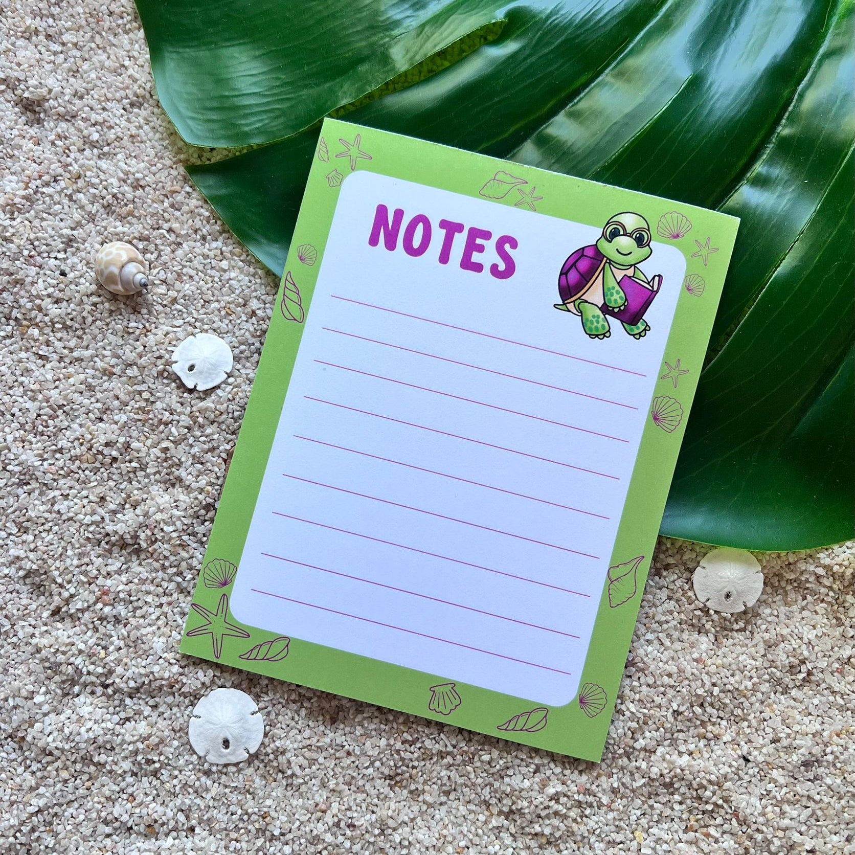 Reading Turtle Notepad – Daily With Jules